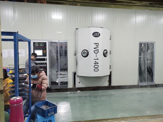 Maszyna do powlekania próżniowego PVD, technologia magnetronowego napylania, sterowanie PLC z ekranem dotykowym, umywalki sanitarne, powlekanie złotem i srebrem
