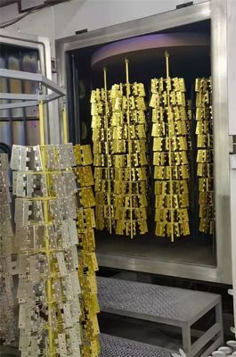 Maszyna do powlekania próżniowego PVD do dekoracyjnych naczyń pasujących do płytek podłogowych w złotym kolorze / Maszyna do powlekania ceramiki