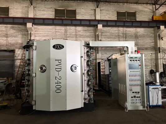 Maszyna do powlekania szkła do picia PVD z kolorowym dekoracyjnym powłoką Gładkie wykończenie i pełne sterowanie automatyczne