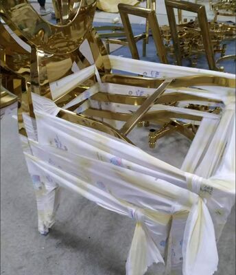 Brushed Gold PVD Vacuum Coating Chair Border z właściwościami przeciwodciskowymi i odpornymi na korozję