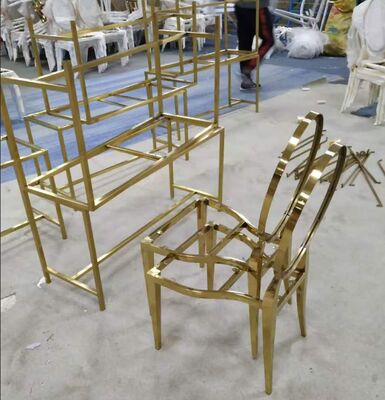 Brushed Gold PVD Vacuum Coating Chair Border z właściwościami przeciwodciskowymi i odpornymi na korozję