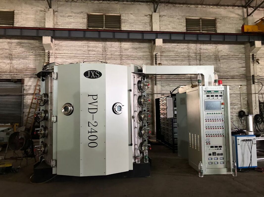 Maszyna do powlekania szkła do picia PVD z kolorowym dekoracyjnym powłoką Gładkie wykończenie i pełne sterowanie automatyczne