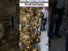 Wysoka prędkość składowania Szklany Szklany Kryształowy PVD Maszyna do pokrycia próżniowego złotego koloru